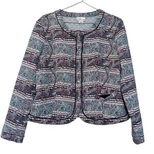 Isani for Target Quilted Paisley Jacket - Size Large